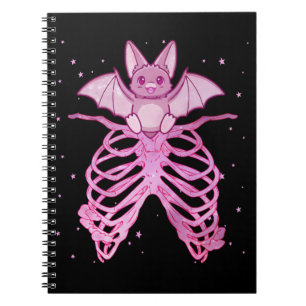 Kawaii Anime Animal Pastel Goth Bat Notizblock