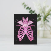 Kawaii Anime Animal Pastel Goth Bat Postkarte (Stehend Vorderseite)