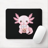 Kawaii Anime Axolotl Boba  Mousepad (Mit Mouse)