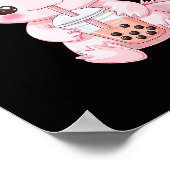 Kawaii Anime Axolotl Boba  Poster (Ecke)