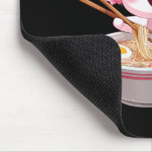 Kawaii Anime Axolotl Ramen  Mousepad (Ecke)
