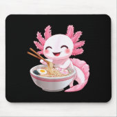 Kawaii Anime Axolotl Ramen Mousepad (Vorne)