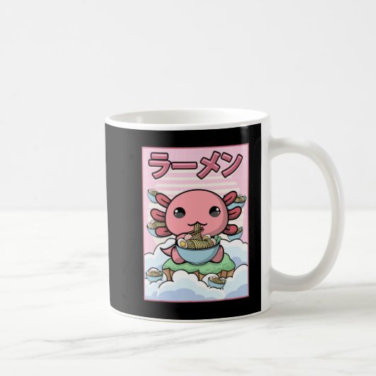 Kawaii Anime Axolotl Ramen Noodle Women Men Boys G Kaffeetasse (Rechts)