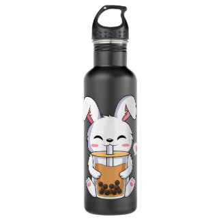 Kawaii Anime Bunny Drink Boba Bubble Tea Rabbit Edelstahlflasche