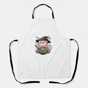 Kawaii Anime Cat Niedlich Ramen Halloween Kids Schürze