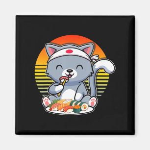 Kawaii Anime Cat Otaku Japanisch Sushi Gift Girls  Magnet