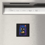Kawaii Anime Cat Ramen Graphic Funny Men Magnet (In Situ (Geschirrspüler))