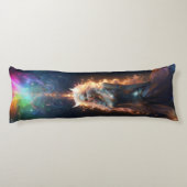 Kawaii Anime Catgirl Rainbow Sparkle Seitenschläferkissen (Rückseite)