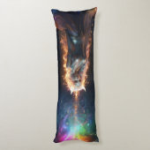 Kawaii Anime Catgirl Rainbow Sparkle Seitenschläferkissen (Rückseite (Vertikal))