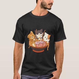 Kawaii Anime Cats Otaku Japanisch Ra Noodles T-Shirt