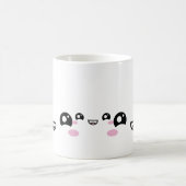 Kawaii Anime Faces Mug – Cute & Expressive Charact Kaffeetasse (Mittel)