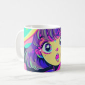 Kawaii Anime Girl Coffee Tasse (Vorderseite Links)