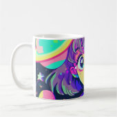 Kawaii Anime Girl Coffee Tasse (Links)