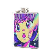 Kawaii Anime Girl Flask Flachmann (Links)