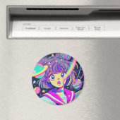 Kawaii Anime Girl Magnet (In Situ (Geschirrspüler))