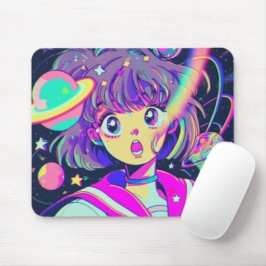 Kawaii Anime Girl Mouse Pad Mousepad (Mit Mouse)