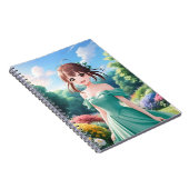 Kawaii Anime Girl Notizblock (Rechte Seite)