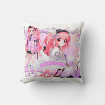 Kawaii Anime Girl Pillow