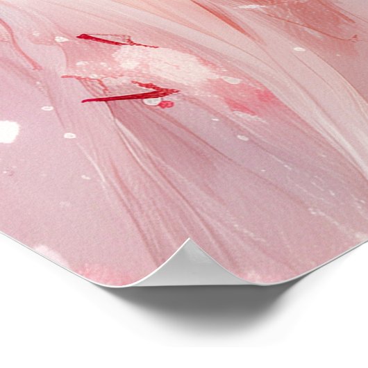 Kawaii Anime Girl Poster (Ecke)