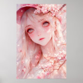 Kawaii Anime Girl Poster (Vorne)