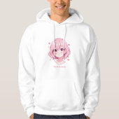 Kawaii Anime Girl Valentine Sweatshirt (Vorderseite)