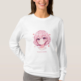 Kawaii Anime Girl Valentine Sweatshirt T-Shirt