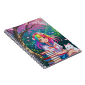 Kawaii Anime Girl with Doggie Notizblock (Rechte Seite)