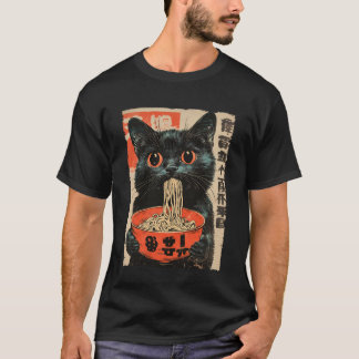 Kawaii Anime-Katze Ramen Japanische Katze T-Shirt