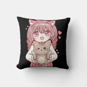 Kawaii Anime Kawaii Cat Lover Otaku Kissen