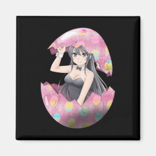 Kawaii Anime Mädchen Osterhase Ei Cute Waifu Oster Magnet