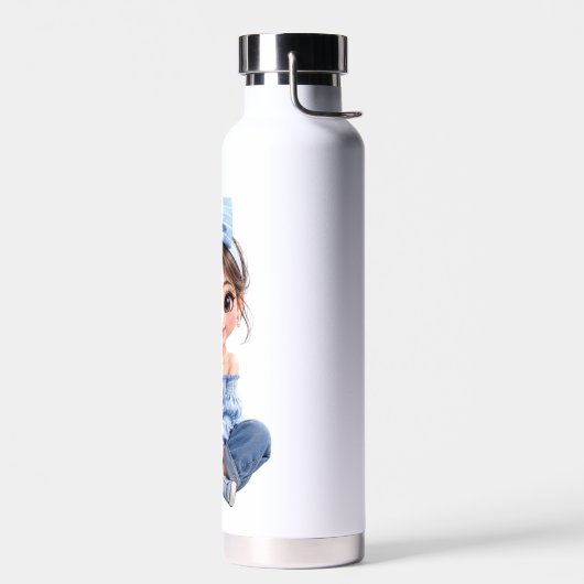 Kawaii Anime Mädchen Wasserflasche Trinkflasche (Links)