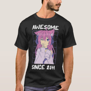 Kawaii Anime Merch 11. Geburtstagsmädchen 11 Jahre T-Shirt