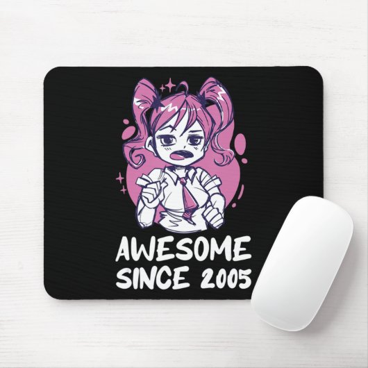 Kawaii Anime Merch the Birthday Girl Years Old Bor Mousepad (Mit Mouse)