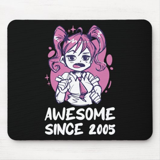 Kawaii Anime Merch the Birthday Girl Years Old Bor Mousepad (Vorne)