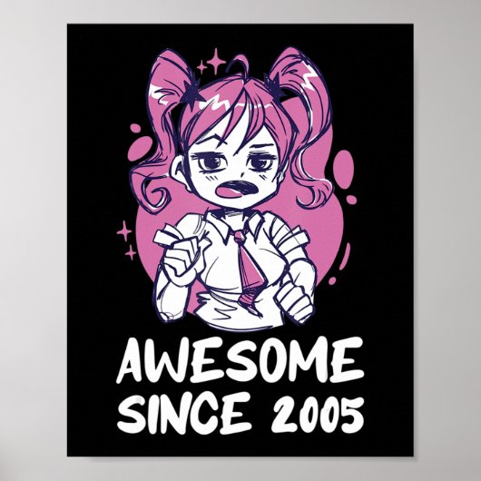 Kawaii Anime Merch the Birthday Girl Years Old Bor Poster (Vorne)