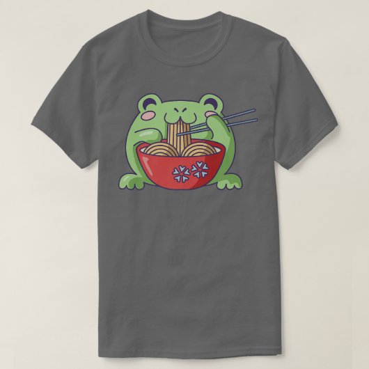 Kawaii Anime Otaku Girl Pastel Kawaii Frog Lieben T-Shirt (Design vorne)