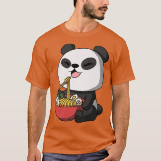 Kawaii Anime Panda Bear Asian Noodles Japanischer T-Shirt