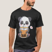 Kawaii Anime Panda trinkt Boba Bubble Tee (Vorderseite)