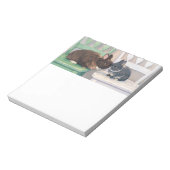 Kawaii Anime Two Bunnies 8.5x11 Notepad Rabbit Art Notizblock (Rotiert)