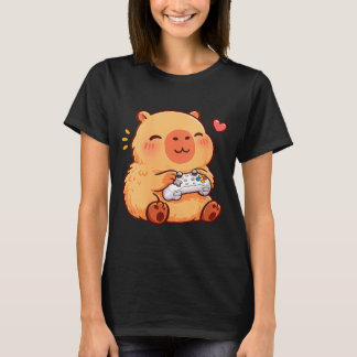 Kawaii Anime Wasserschweinchen Frauen spielen Vide T-Shirt
