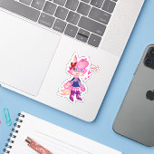 Kawaii Anthro Animal Laptop Sticker (Laptop mit iPhone)
