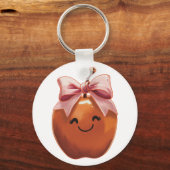 Kawaii Apfelgeschenk Schlüsselanhänger (Vorderseite)