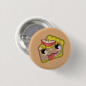 Kawaii Apfelkuchen-Scheibe-Knopf Button (Vorne & Hinten)