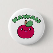 Kawaii Apple Button (Vorderseite)