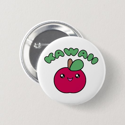 Kawaii Apple Button (Vorne & Hinten)
