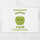 Kawaii Apple Jam Lebensmitteletikett (Einzelnes Label)