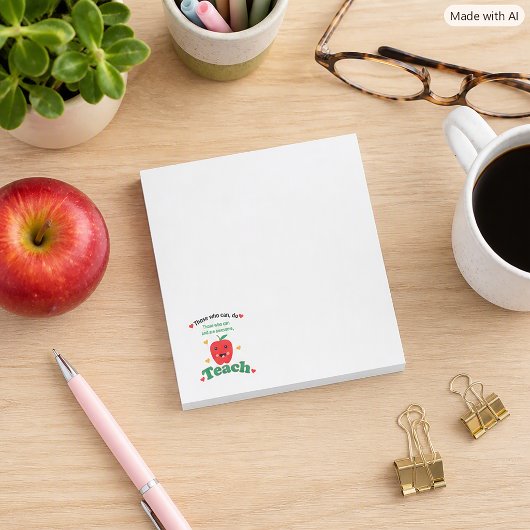 Kawaii Apple Lehrer Dankeschön Post-it Klebezettel