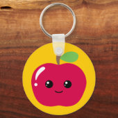 Kawaii Apple Schlüsselanhänger (Vorderseite)