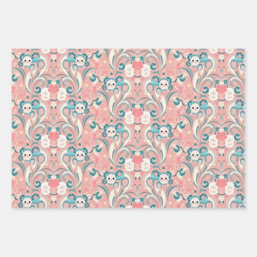 Kawaii Art 3 Packpapier Blätter im japanischen Sti (Vorderseite)