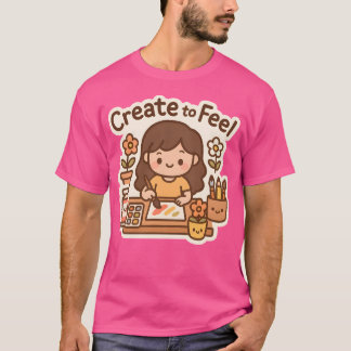 Kawaii Art Girl zu schaffen, um inspirierendes Sel T-Shirt